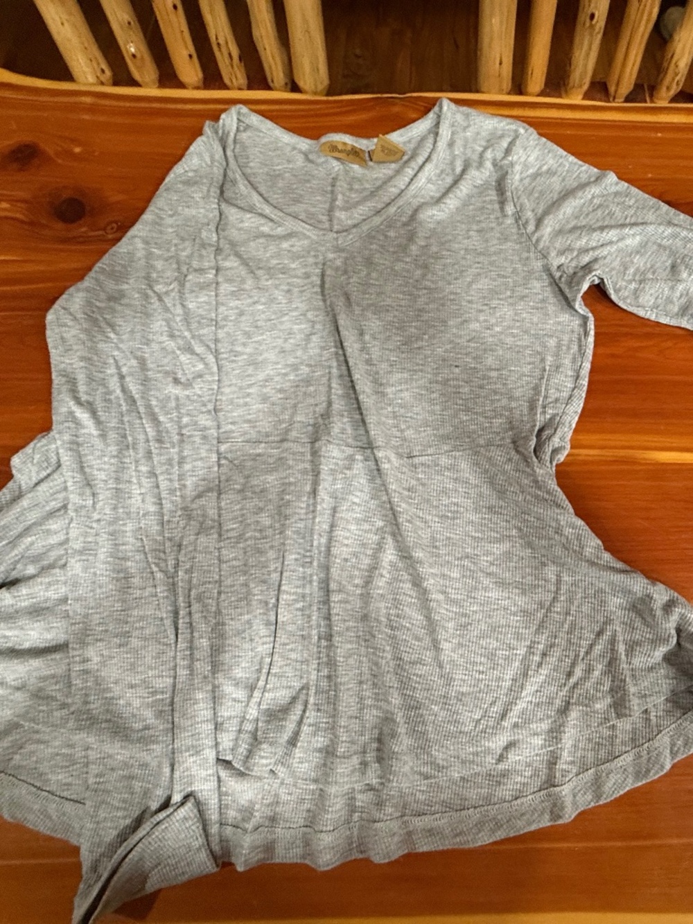 Wrangler tunic ribbed long sleeve tunic tshirt NWOT